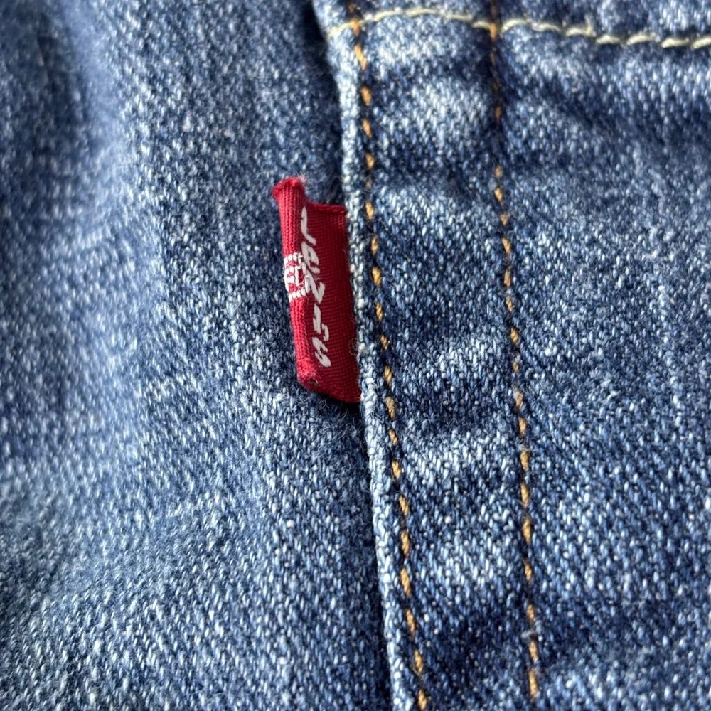 Levis 505 Regular Fit Straight Leg Blue‎ Denim Jeans Mens W40 L30
